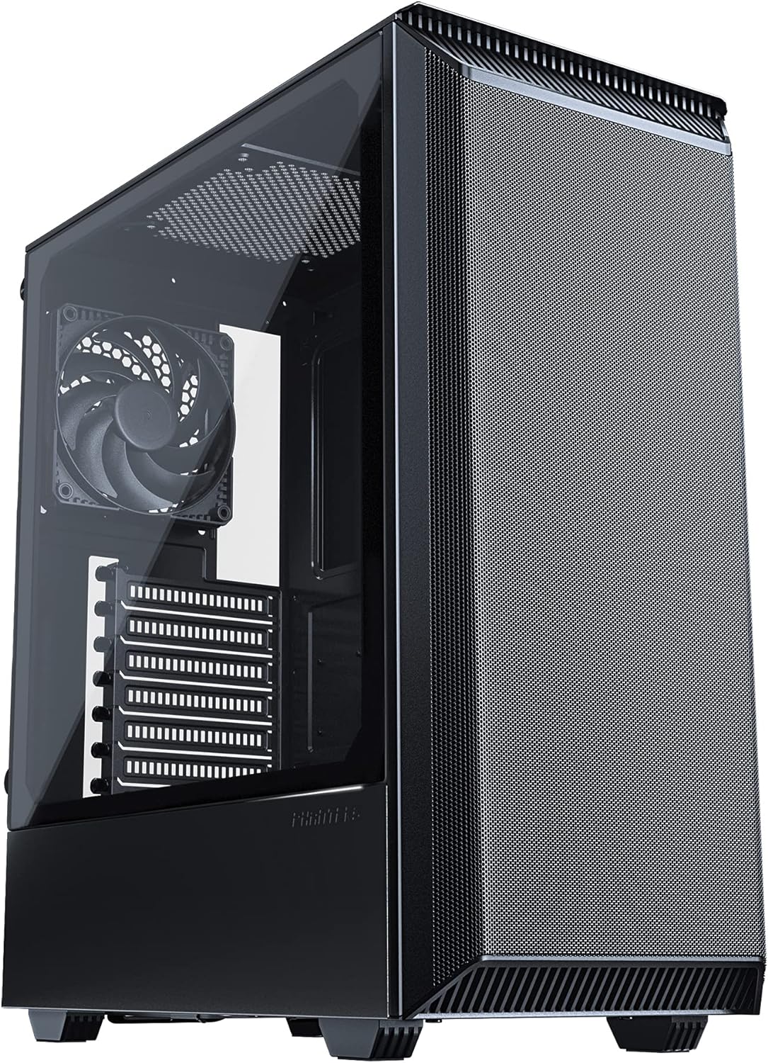 Black Compact ATX Mid-Tower Mesh Case Q1634