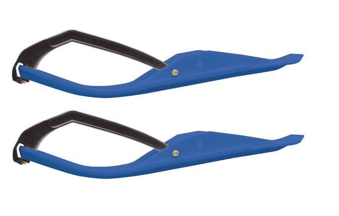 Blue Snowmobile Skis with Black Loops P4214