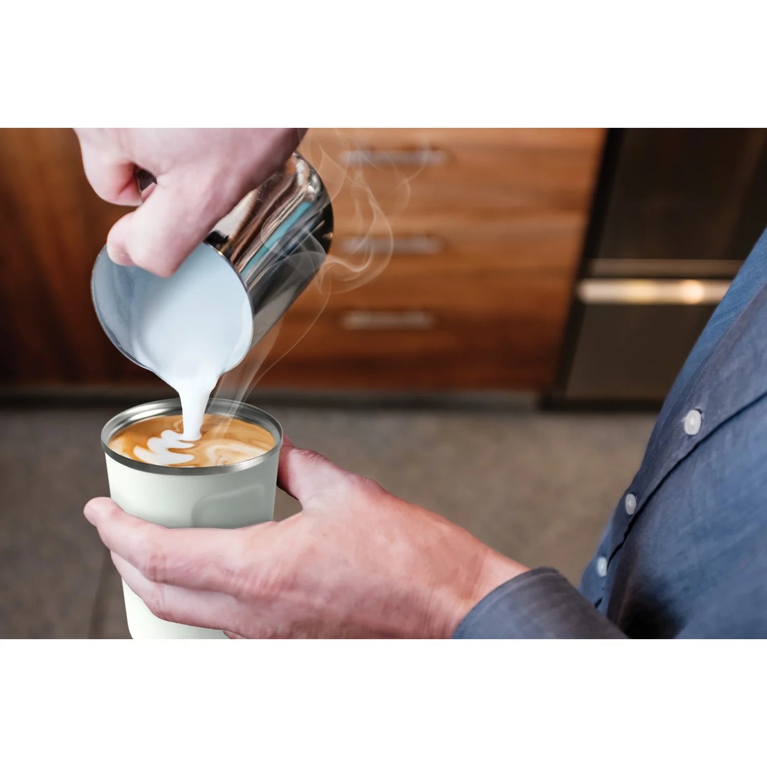 13-Ounce Cafe Compact Mug White H1649