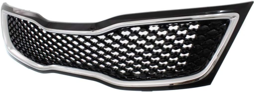 Black Grille Assembly with Chrome Molding M14519