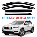 Smoke Tinted Tape-On Side Window Vent Visor Deflectors Rain Guards 4pcs F624