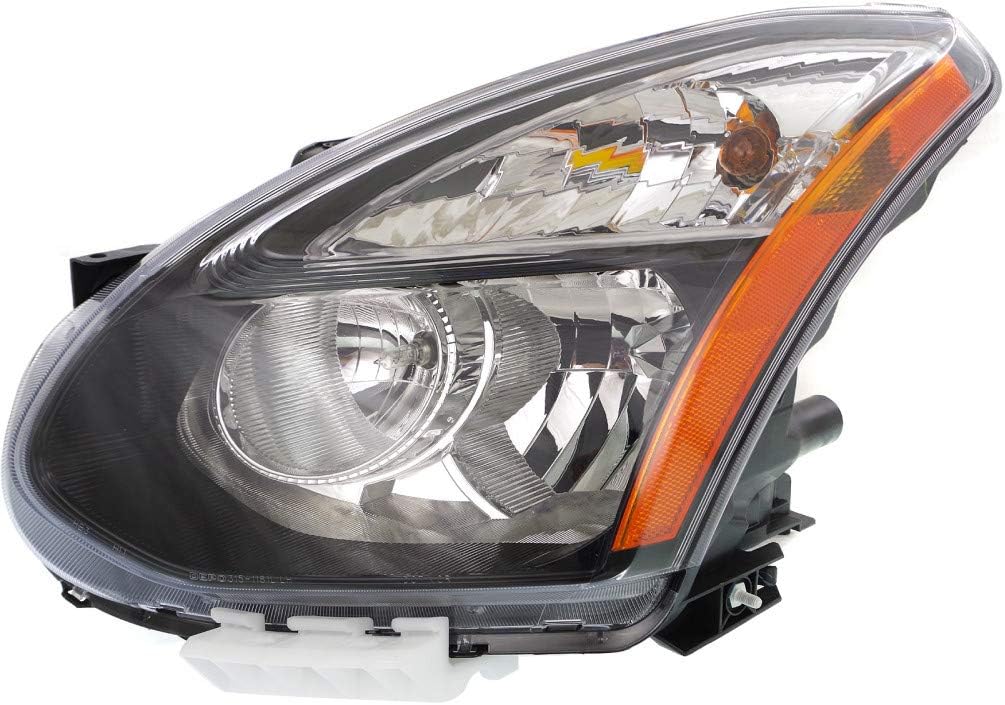 Headlight for Nissan Rogue 2014 2015 Passenger Side Halogen Black J975