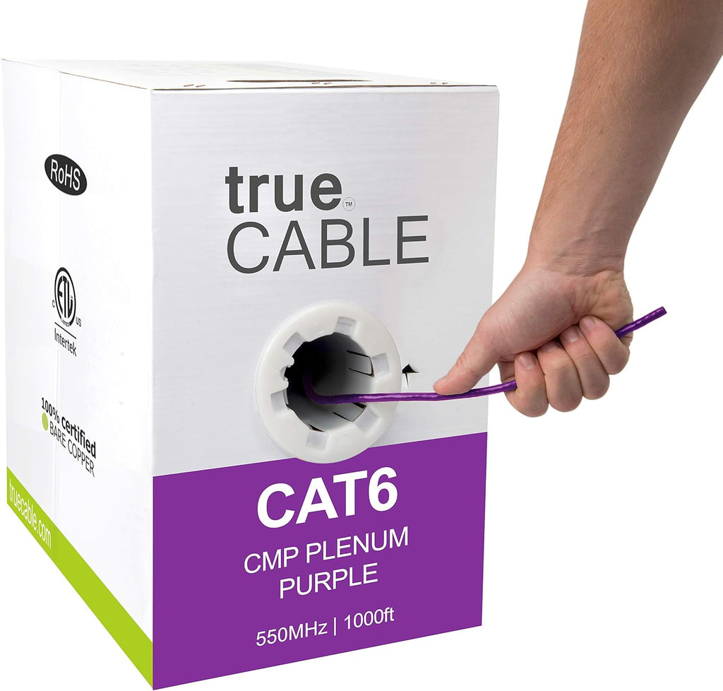 1000ft Green 23AWG 4 Pair Solid Bare Copper Bulk Ethernet Cable C3109