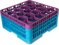 20-Compartment Dishwasher Glass Rack with Color-Coded Extenders P7553