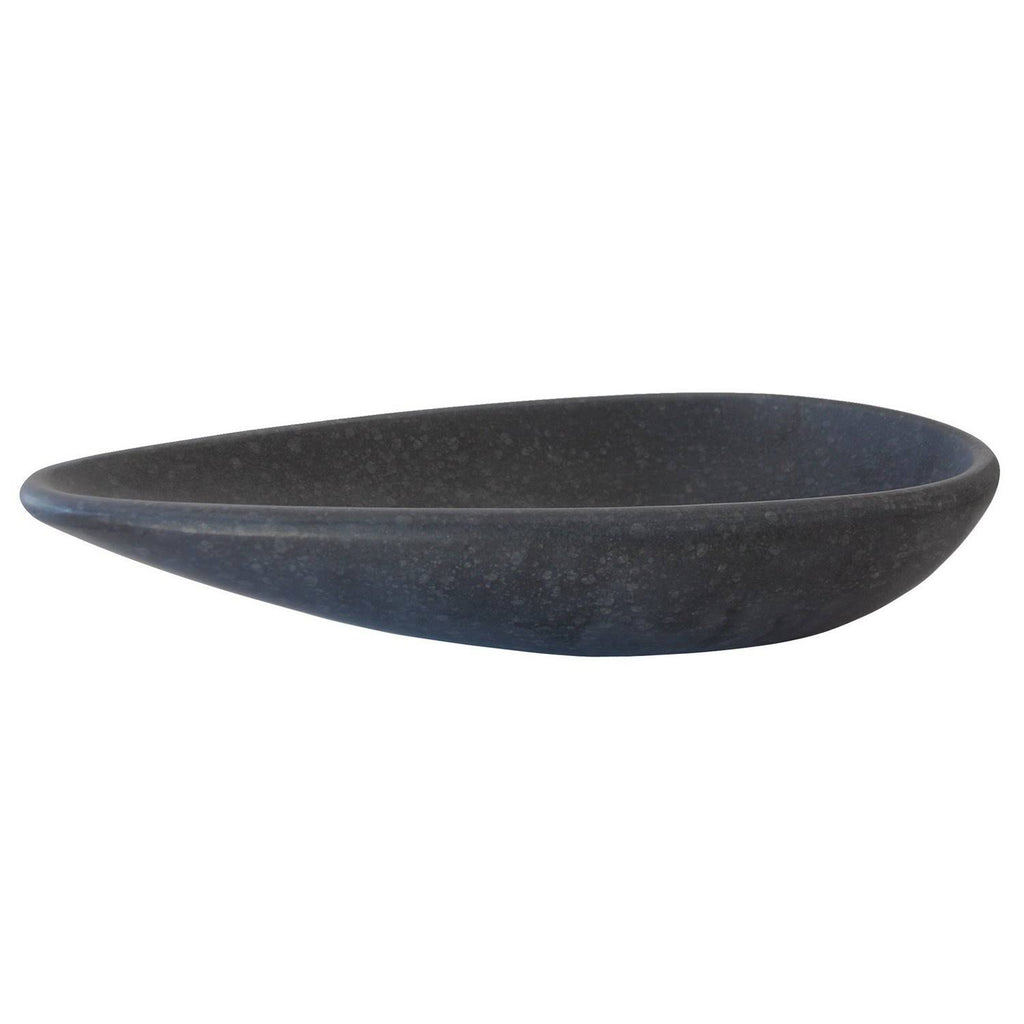 Honed Black Basalt Vessel Sink U7735