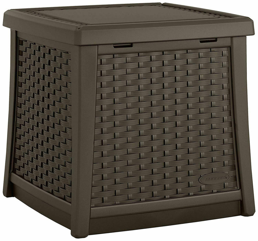 Resin Patio Storage End Table V5198