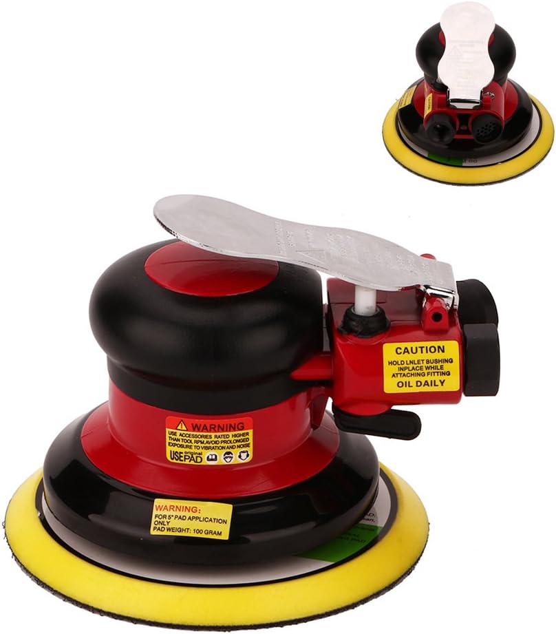 6-inch Yellow Pneumatic Palm Sander Pack of 2 K36356