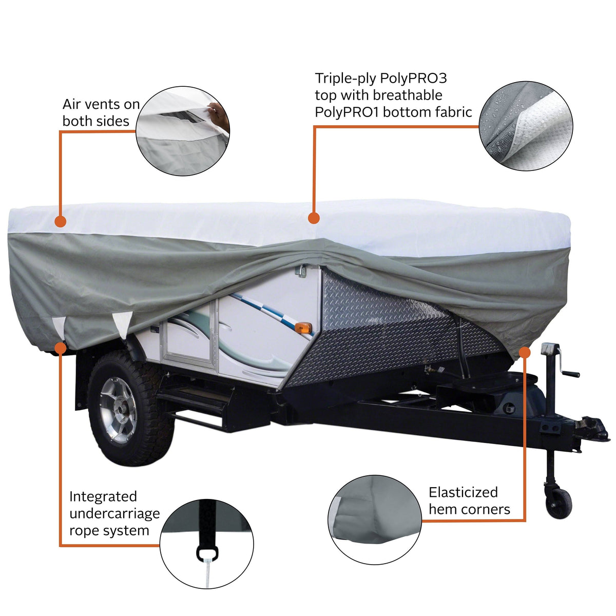 Deluxe Pop-Up Camper Trailer Cover E14641