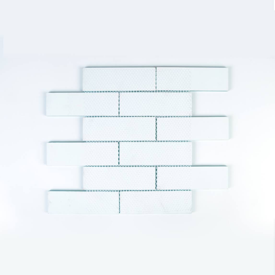 Aqua Blue Glass Mosaic Subway Tile 5 sqft B207708