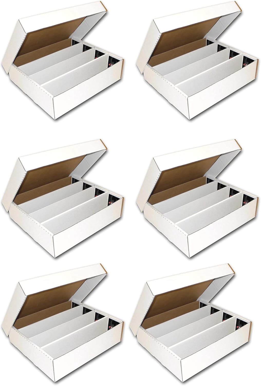 3200-Count Storage Box for Standard Trading Cards, 6 pk Pack of 2 E798