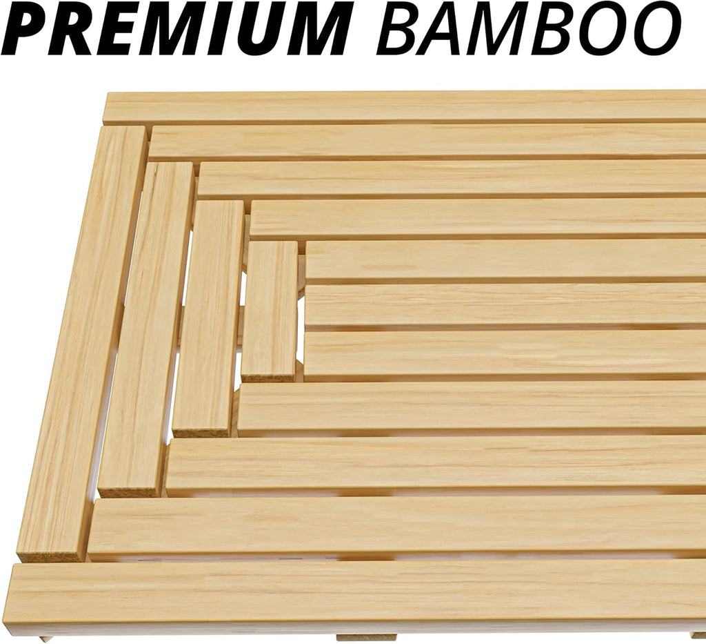 Bamboo Bath Mat Pack of 2 C21472