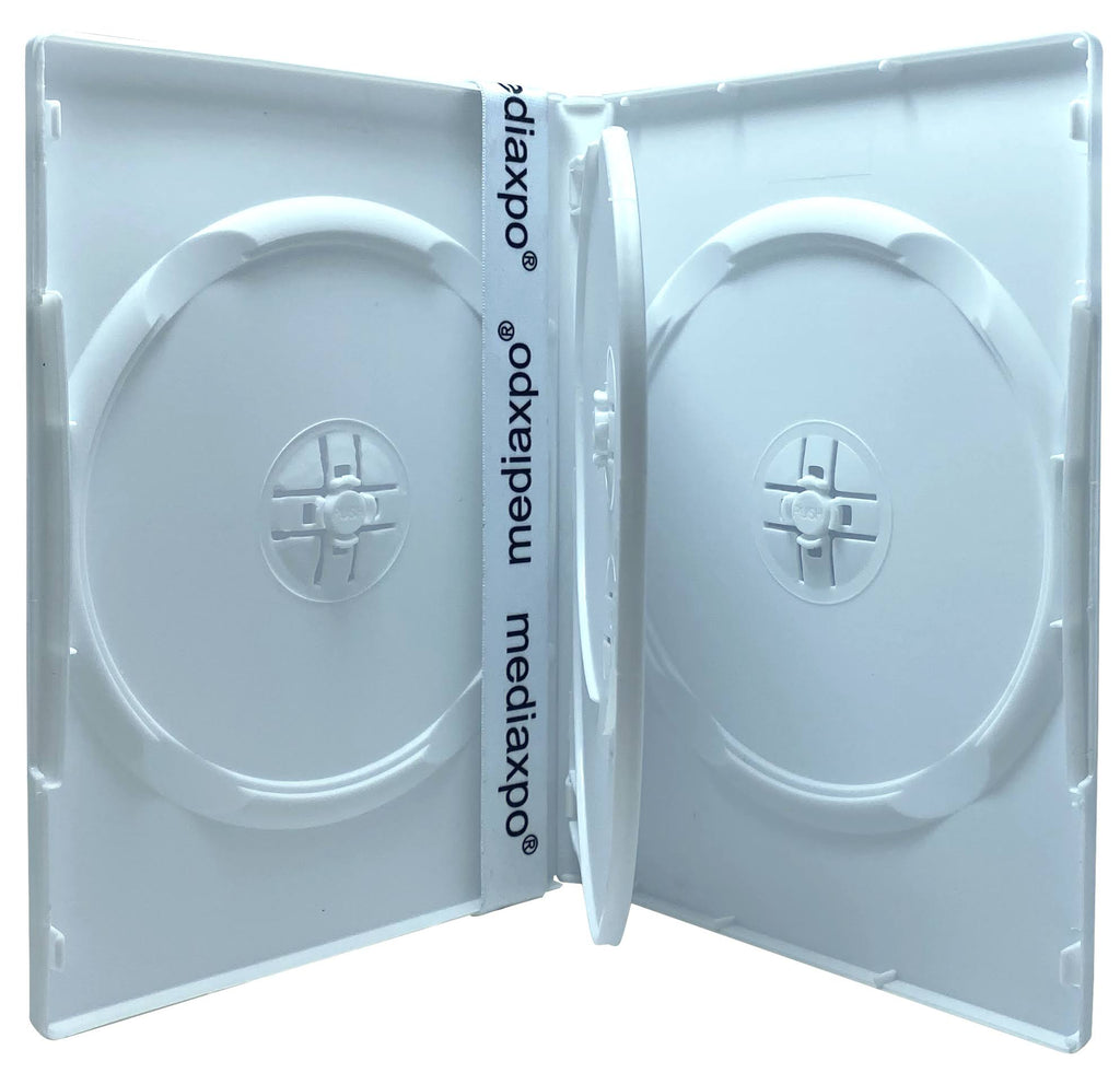 100 Standard White Quad 4 Disc DVD Cases G777357