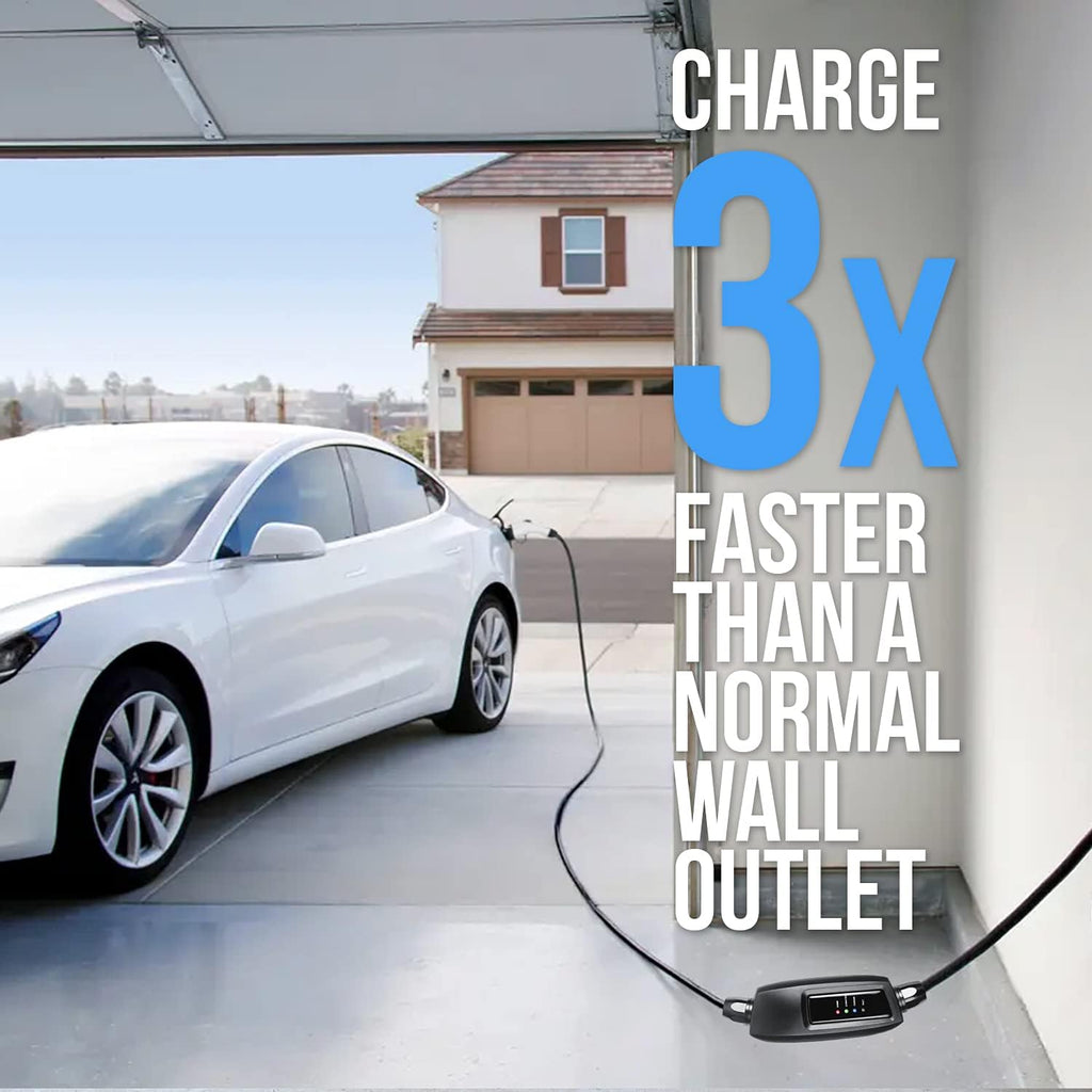 110V 16 Amp Level 1 EV Charger with 21ft Extension Cord F866327