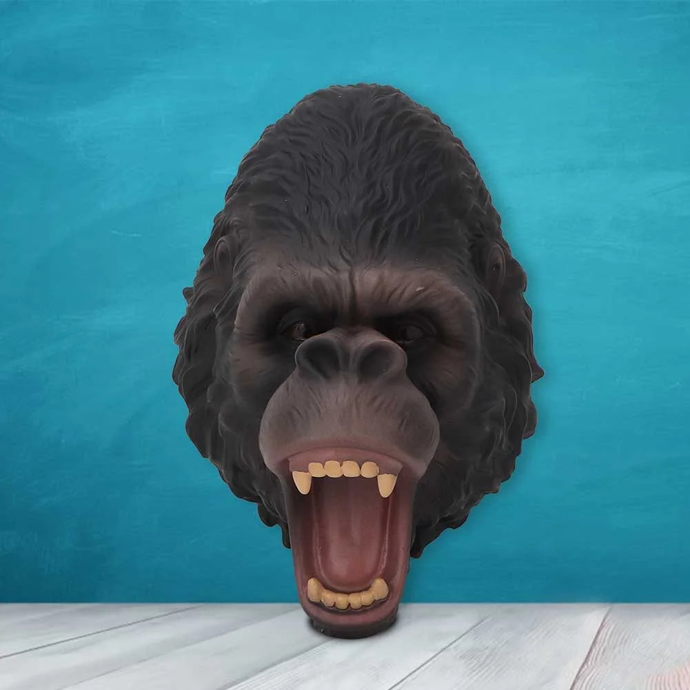 Realistic Plastic Orangutan Head Hand Toy H497895