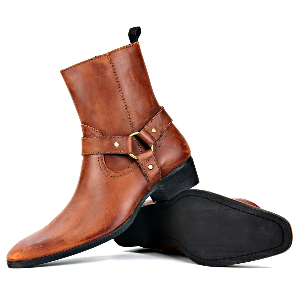 Brown Leather Chelsea Boots N86959