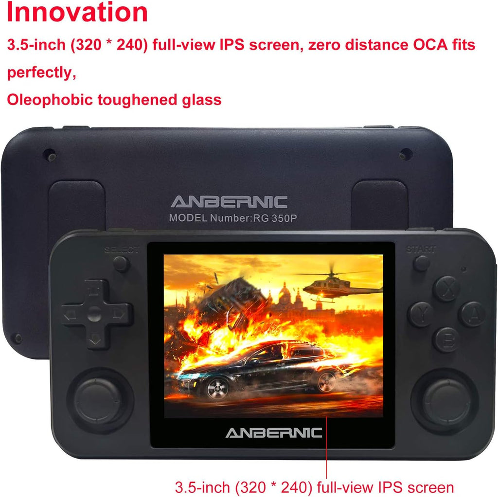 Handheld Game Console with 3.5 Inch HD Screen (Black) U61138