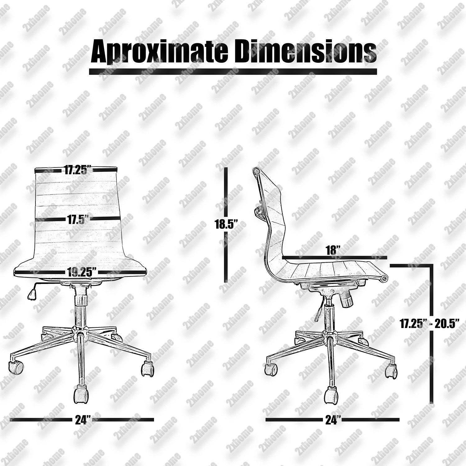 Brown Adjustable Office Chair B55971