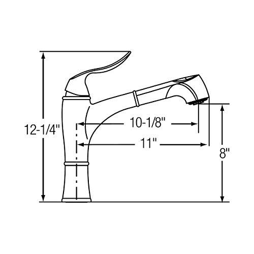 Oil Rubbed Bronze Pull Out Kitchen Faucet Y444