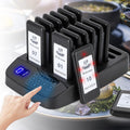 12 PCS Wireless Restaurant Paging System Buzzer with Coaster Pagers A6645
