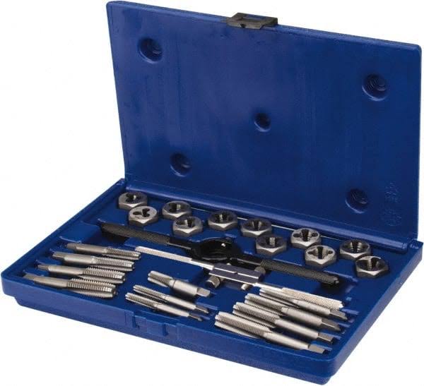 24 Piece Fractional Tap & Hex Die Set J5255