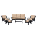 6-Piece Rattan Outdoor Conversation Set with Coffee Table Y522