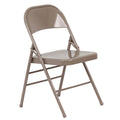 Beige Metal Folding Chairs K166