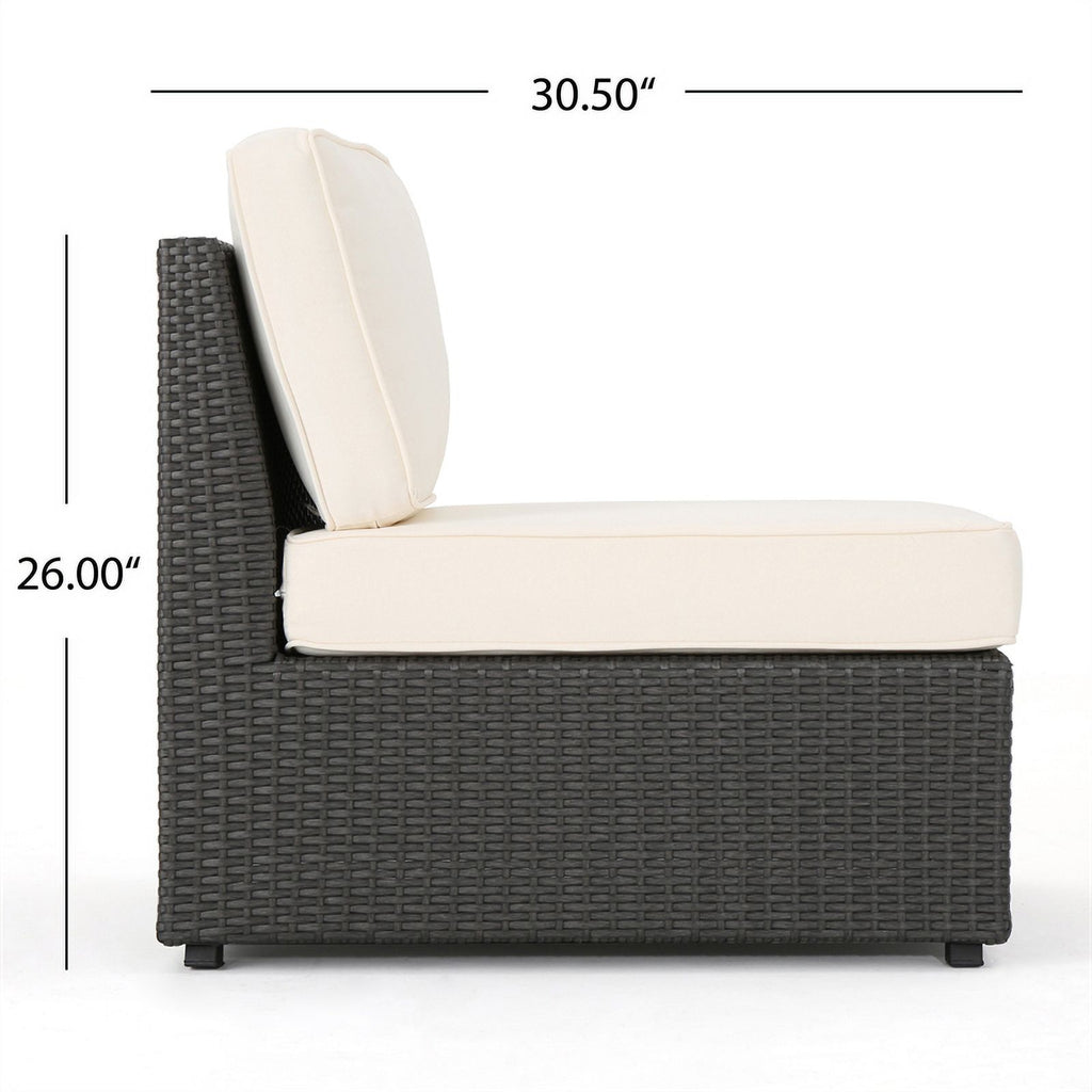 Gray 9 Seater Sectional Sofa and Club Chair Chat Set P95530