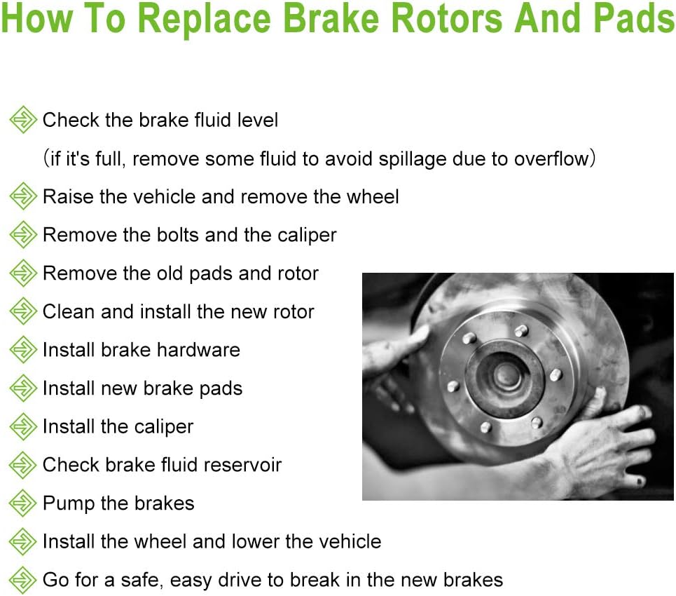 Brake Rotors and Ceramic Brake Pads Kit T204