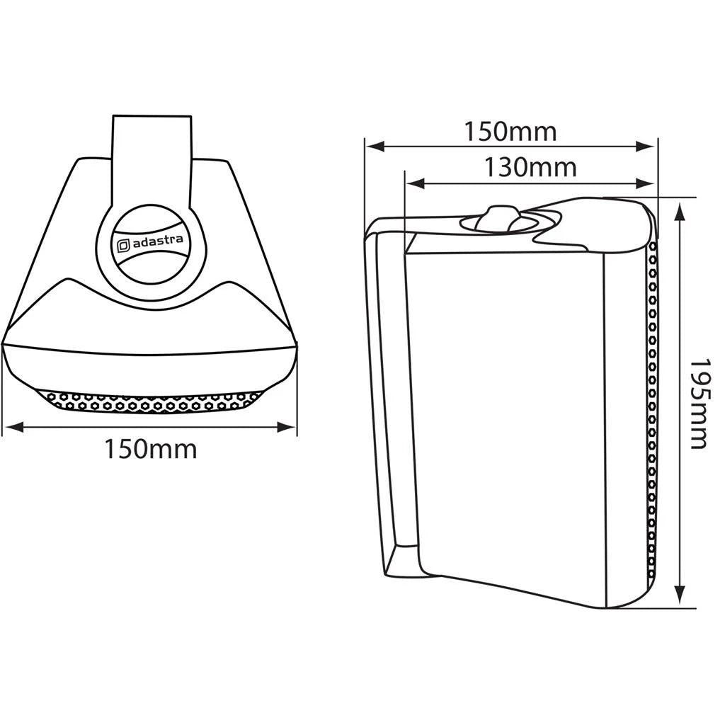 White 4inch Stereo Speakers Pair M436