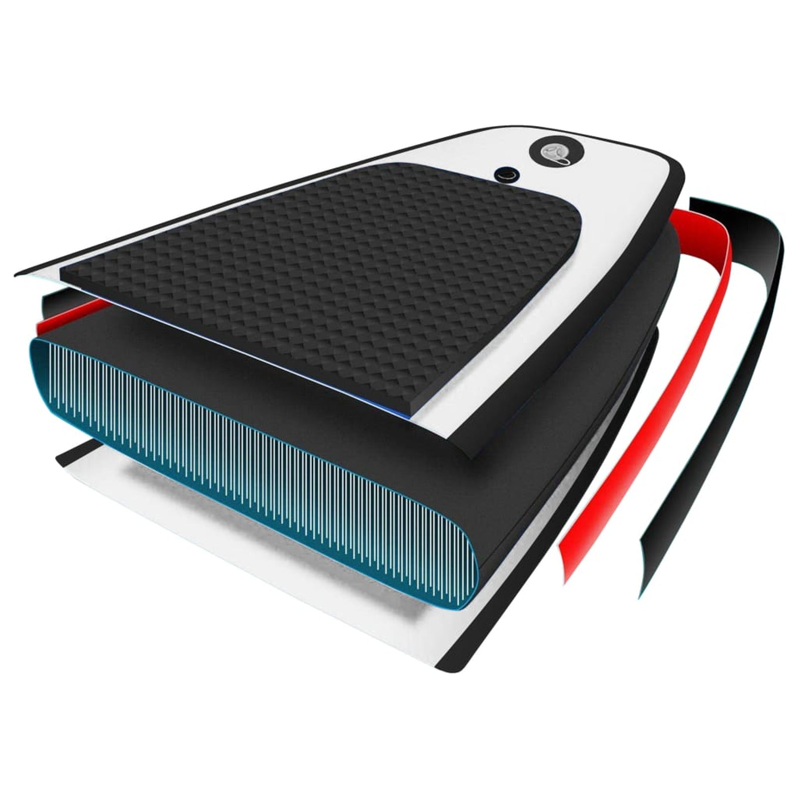 Inflatable Paddleboard Set Black and White B777