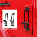 Red Pack of 2 Metal Folding Door Hinge Step Foot Peg U30066