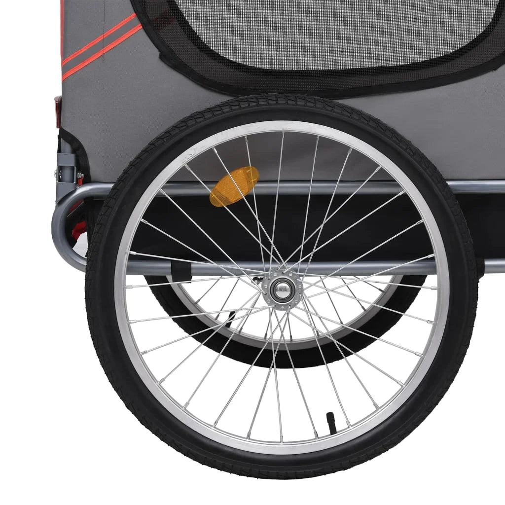Red and Black Dog Bike Trailer W88640