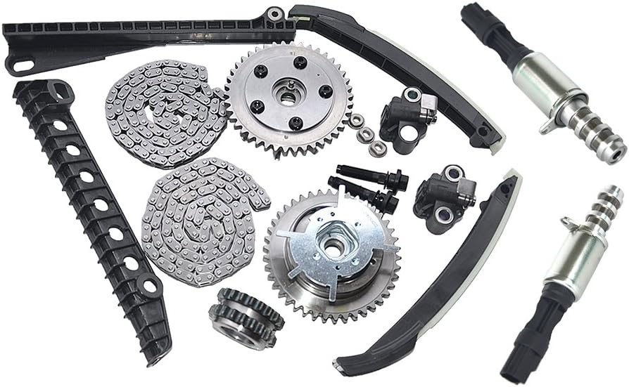 Variable Camshaft Timing Chain Kit with Chains Phasers Sprocket Tensioners Guide M6978