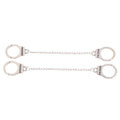 2Pcs 1/12 1/6 Dollhouse Miniature Metal Handcuffs DIY Model K1922