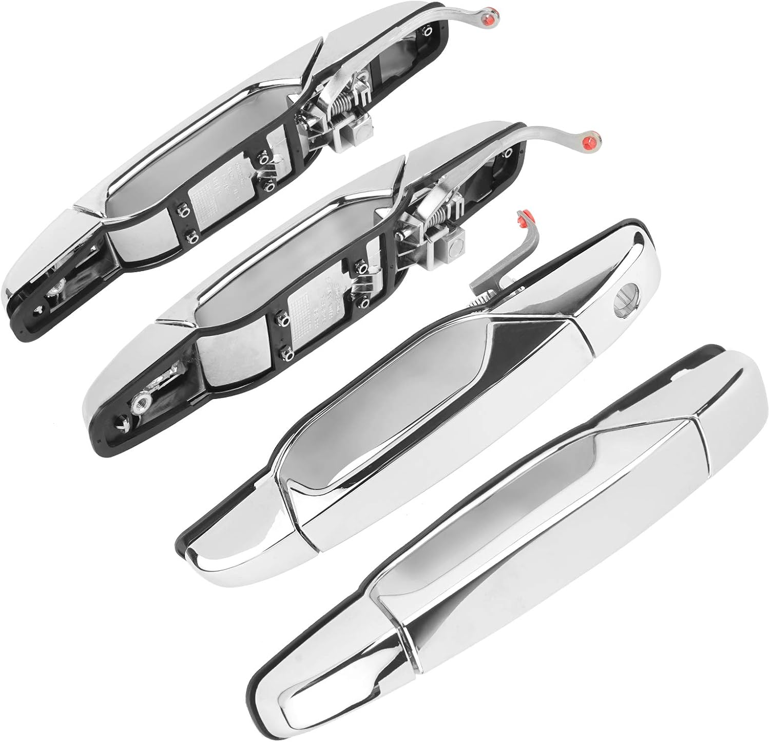 Chrome Exterior Door Handle Set of 4 I244