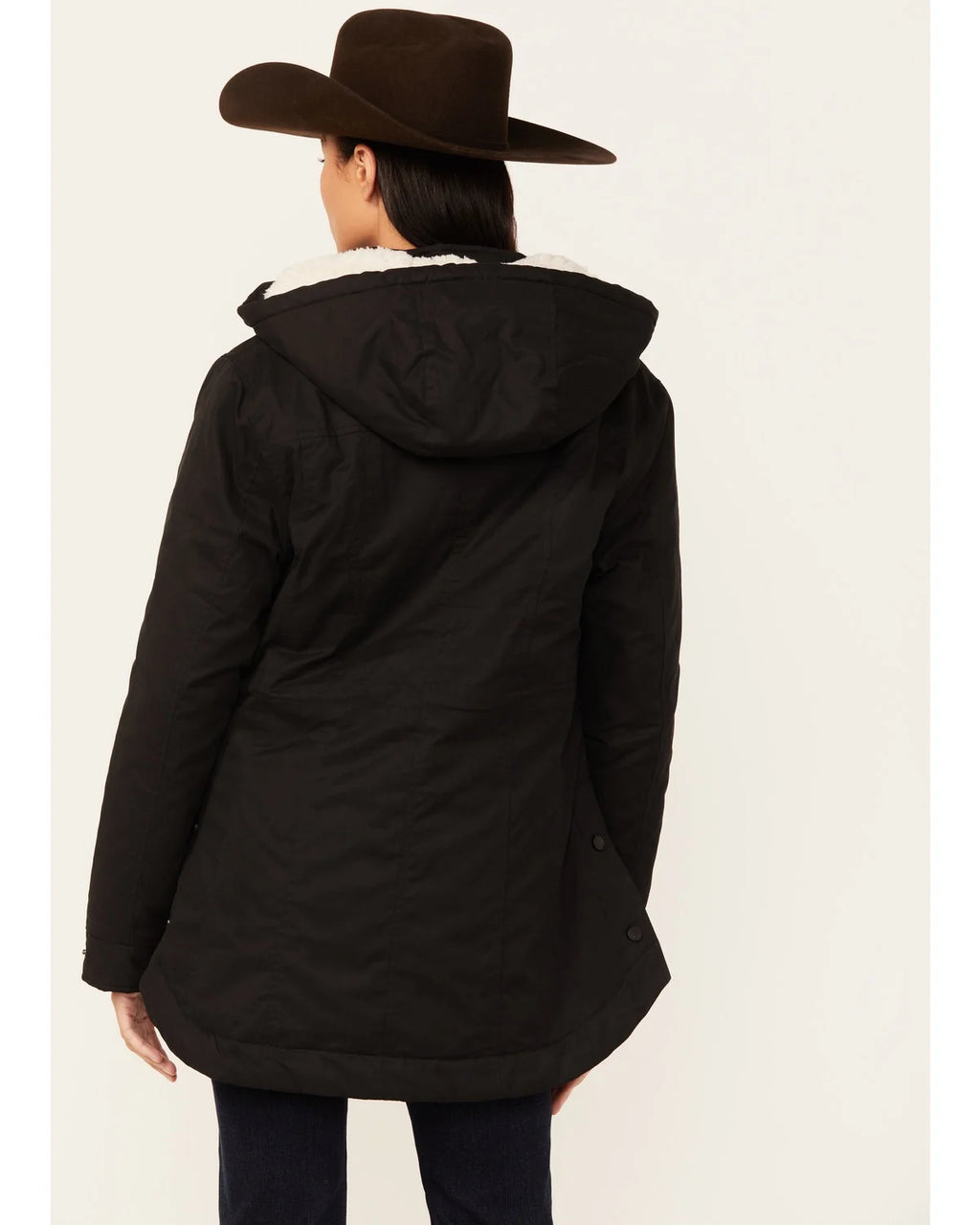 Berber Lined Hooded Hattie Jacket Black X-Large Z42771