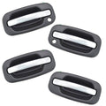 Chrome Black Exterior Door Handle Set for Pickup Truck J6496