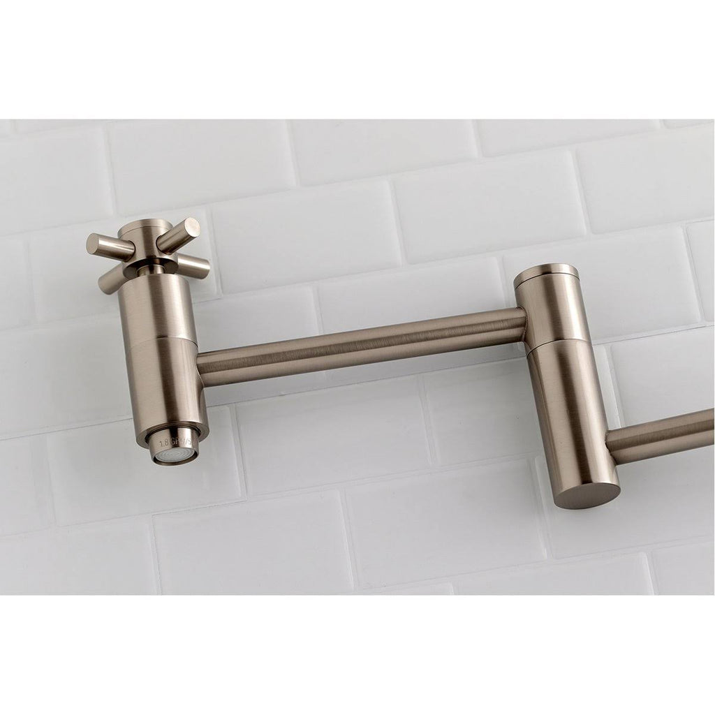 Matte Black Wall Mount Pot Filler Kitchen Faucet V12565