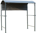 7FT BBQ Grill Gazebo Canopy with Sun Shade Panel A851563