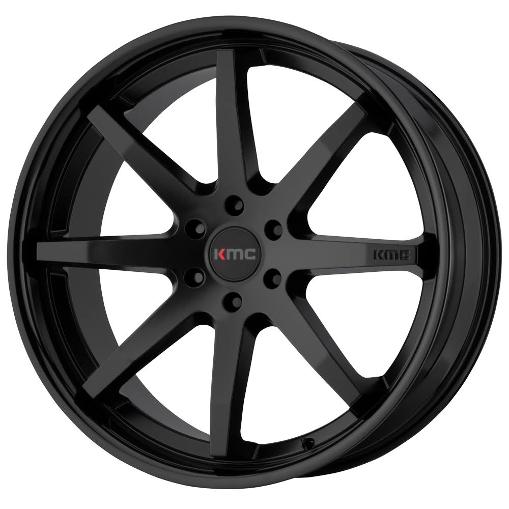 Satin Black 20x9 Wheel with Gloss Black Lip Z477