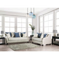 Ivory Fabric 2-Piece Living Room Set T742