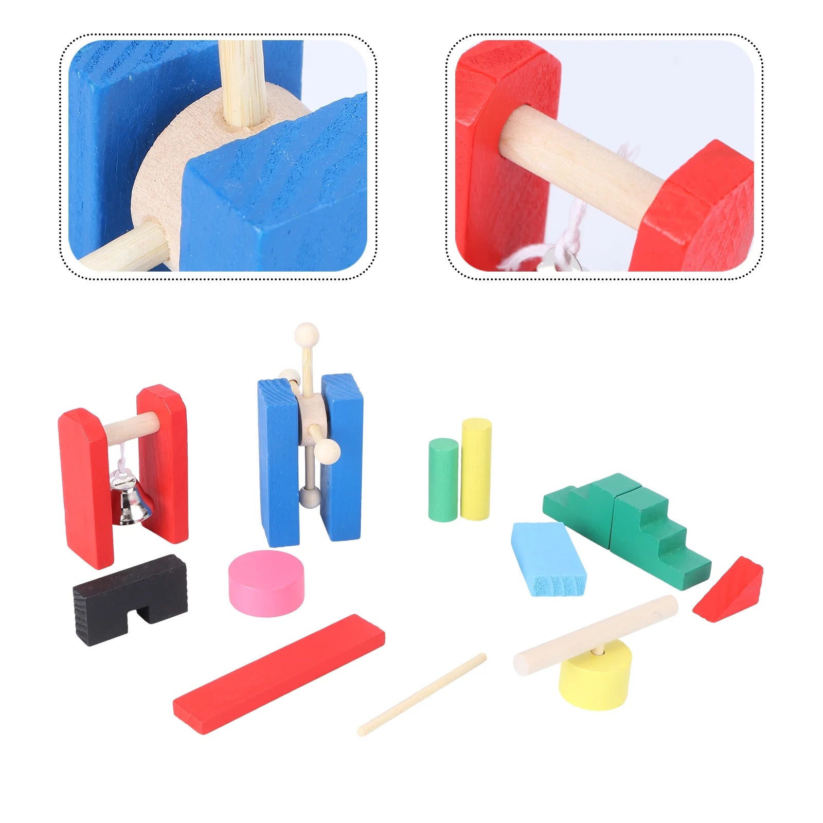 Wooden Domino Blocks Building Toy X4131