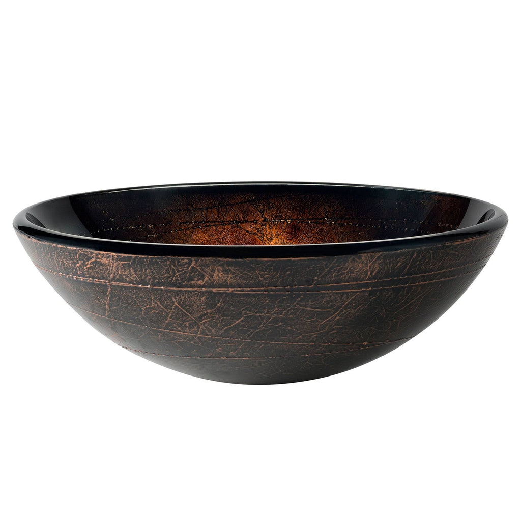 Oil Rubbed Bronze Circular Vessel Bathroom Sink K8043