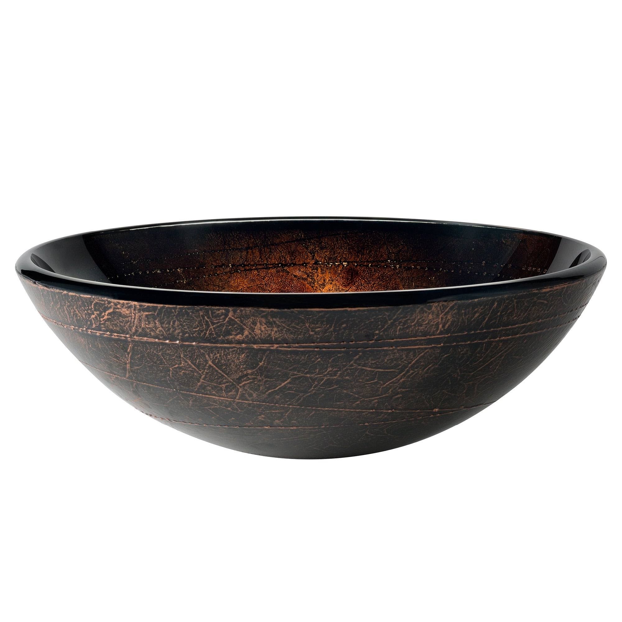 Oil Rubbed Bronze Circular Vessel Bathroom Sink K8043