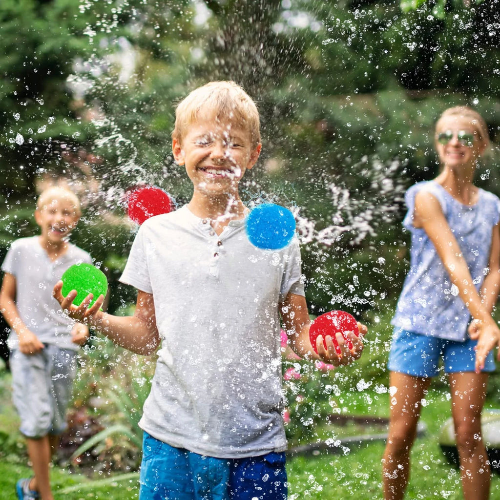 200 Reusable Fabric Water Balloons for Outdoor Games Q3466