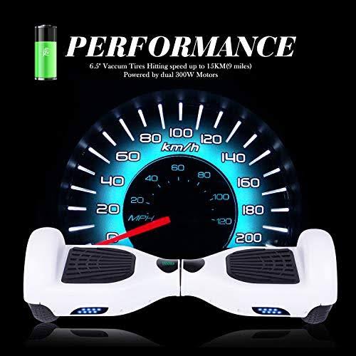 6.5x22 Two-Wheel Self Balancing Hoverboard with LED Light R466174