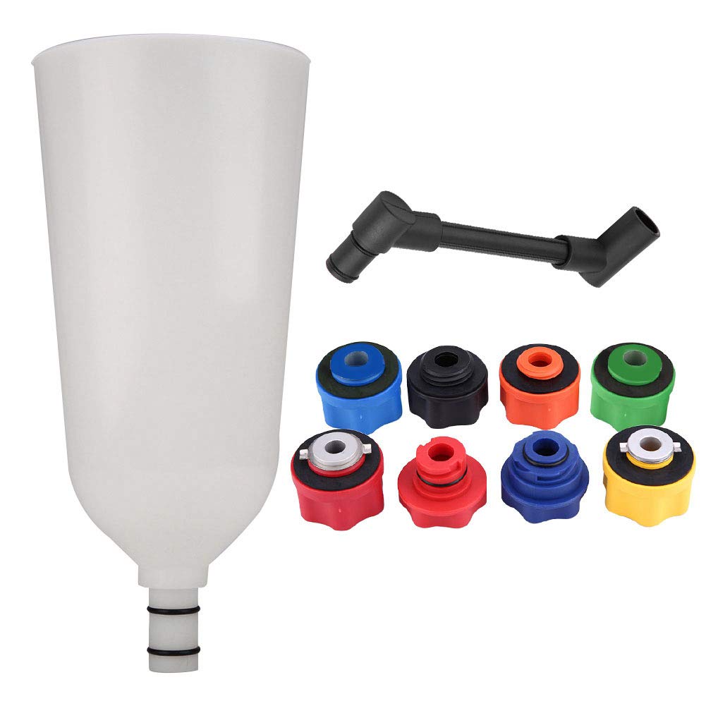 Oil Fill Funnel Kit with Swivel Offset Extension Tube, 10Pcs, Pack of 2 M115