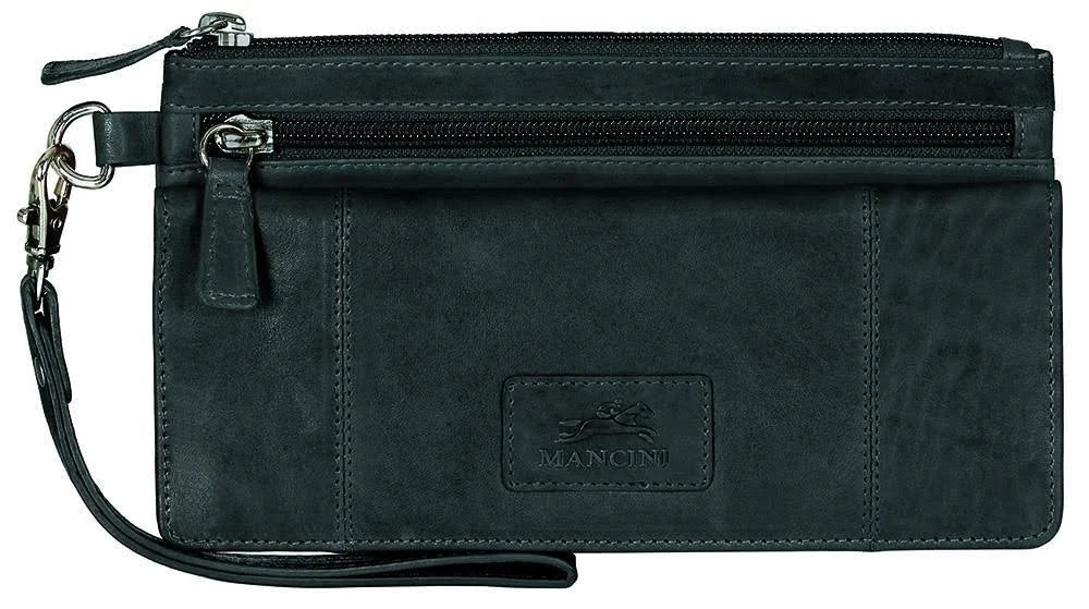 Black RFID Wristlet Clutch O3561