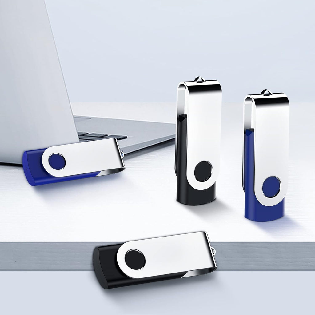 64GB USB 2.0 Flash Drive 10 Pack (Black, Blue) M77976