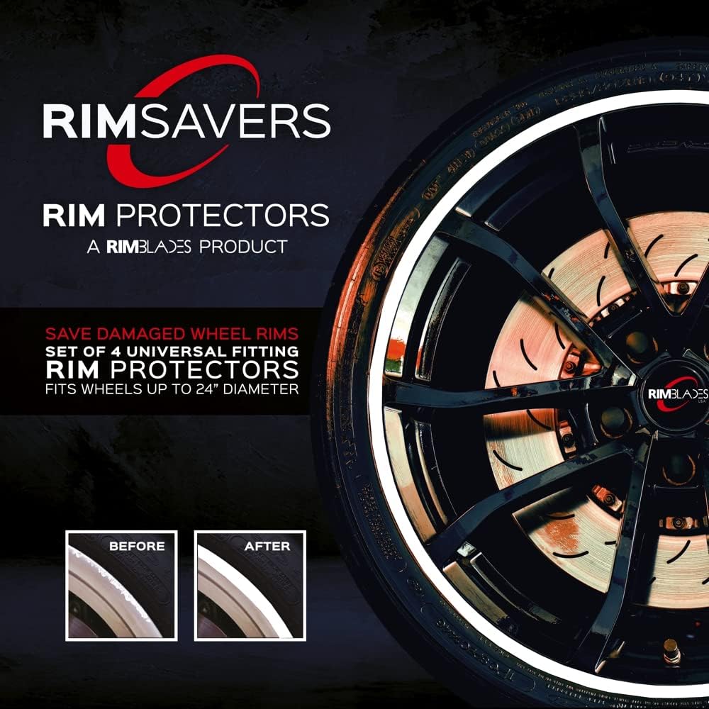 Yellow Set of 4 Wheel Rim Protectors Z37542